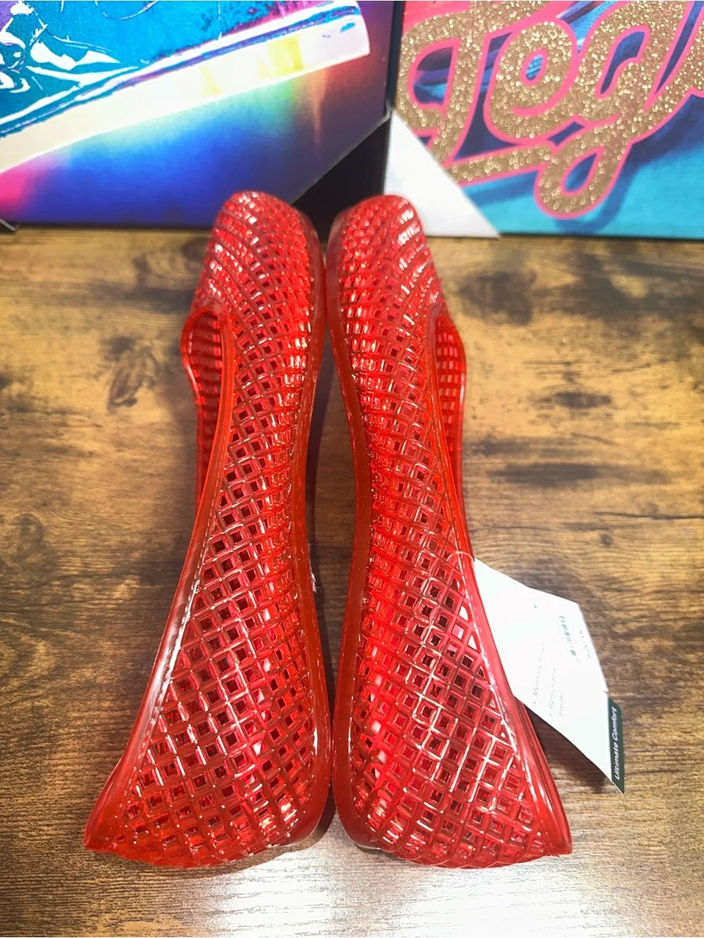 Women's Isabella Jelly Flats - Wild Fable™ Red 11: Pull-On Ballet Flats - Picture 6 of 8